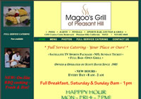 Magoo's Grill of  Pleasant Hill has been owned and operated by Scott Davis since 1985 and has become a landmark in the neighborhood. Full Service Catering is now available.
